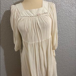 Long sleeve white loose dress. Worn once.